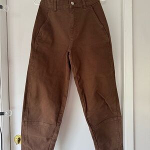 Everlane Barrel Pants - Cocoa, Size 2R (more like 4)